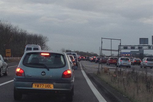 Traffic Jam M18 To M1 Sliproad 2 11 2014